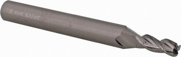 Corner Radius End Mill: 4 mm Dia, 11 mm
